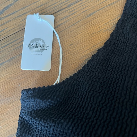 Black Bikini Ribbed Top - Picture 5 of 6